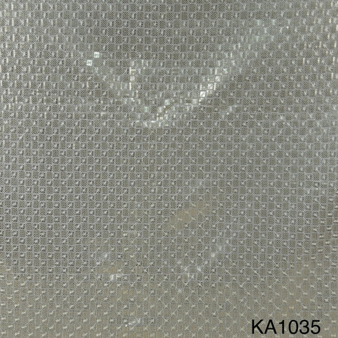 Dyeable Thread Sequins Embroidered Georgette Fabric - KA1035